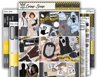 Crime Scene - Weekly Planner Kit