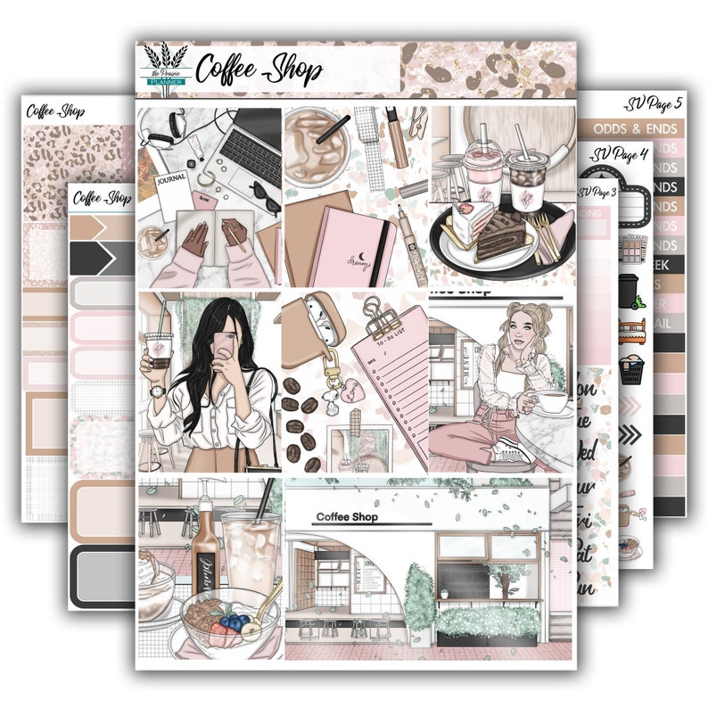 Coffee Shop Personal Planner Kit Coffee Shop Personal Planner Kit
