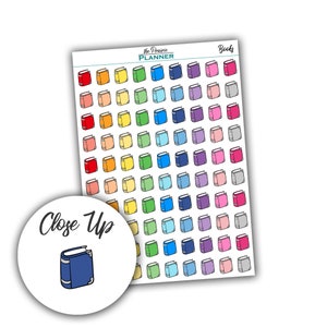 Icone del libro - Adesivi per planner