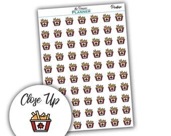 Poutine Icons - Planner Stickers