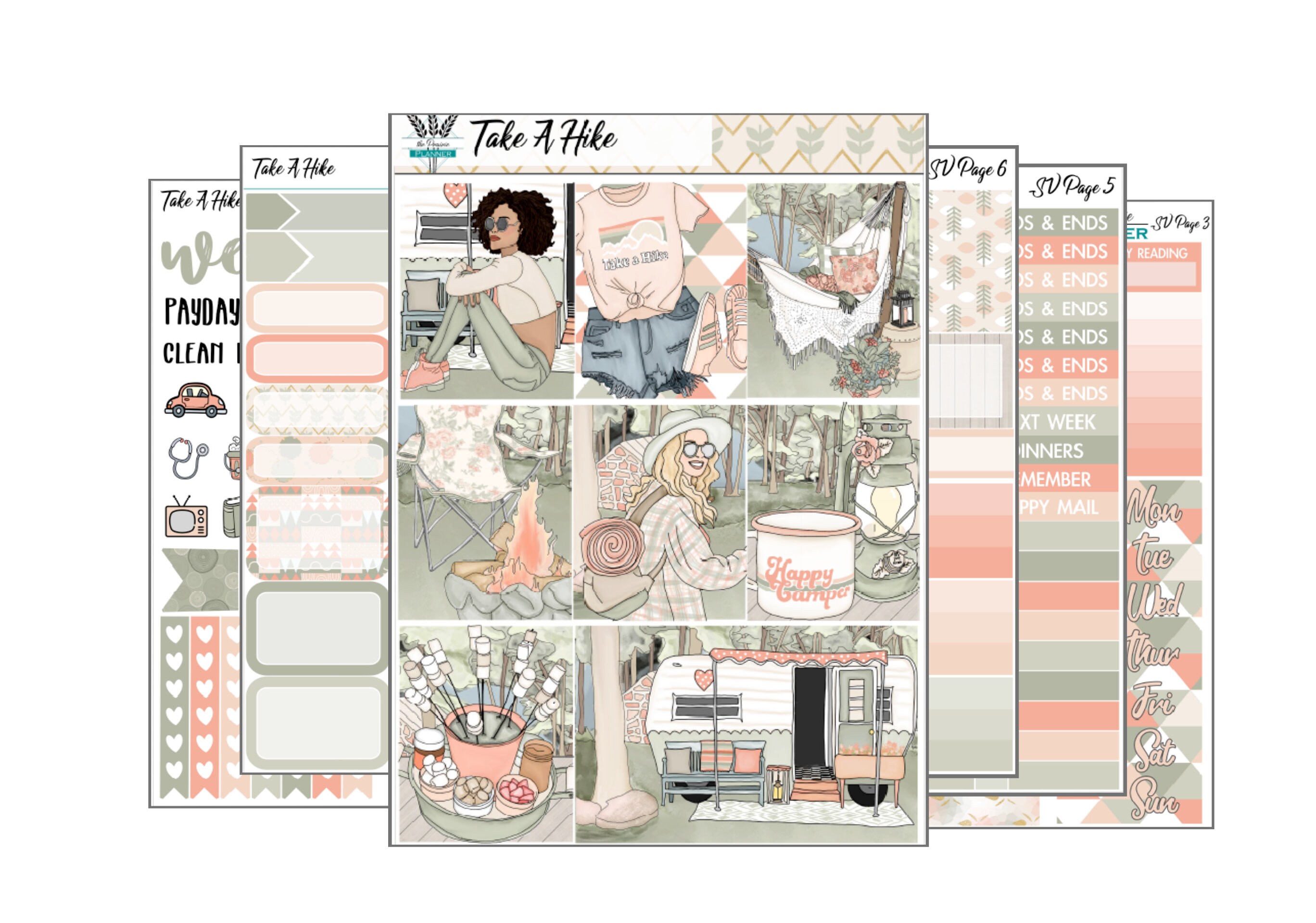 Take a Hike - Weekly Planner Kit