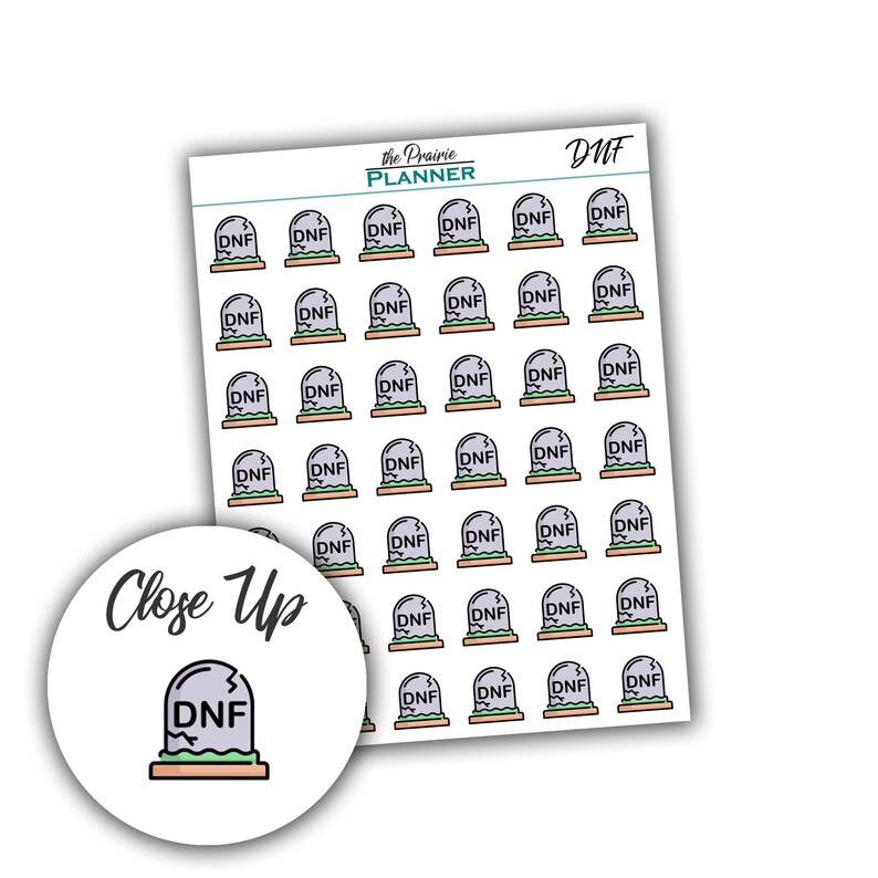 Dnf Sticker DNF - Planner Stickers - Etsy