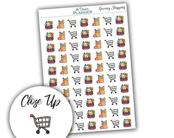 Grocery Shopping - Planner Stickers