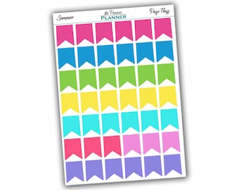 Page Flags - Summer Multi-Colour - Planner Stickers