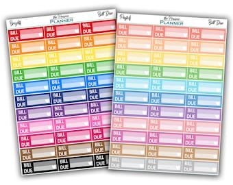 Bill Due - Planner Stickers