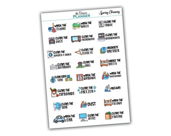 Spring Cleaning - Planner Stickers