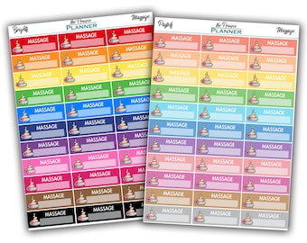 Massage - Planner Stickers
