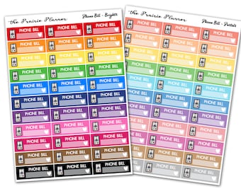 Facture de téléphone - Stickers pour agenda