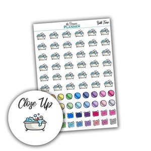 Bath Time - Planner Stickers