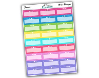 Movie Marquee - Summer Multi Colour - Planner Stickers