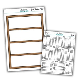Book Tracker (Build a Bookshelf) - Planner Stickers