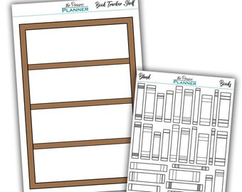 Boektracker (bouw een boekenplank) - plannerstickers