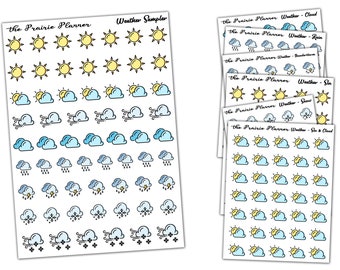 Weer: plannerstickers