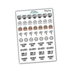 Voting Icons - Planner Stickers
