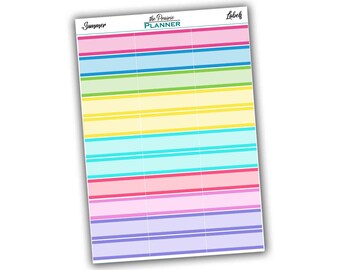 Labels - Summer Multi-Colour - Planner Stickers