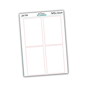 Estensori full box - Piega laterale - Adesivi planner