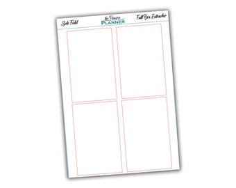 Full Box Extenders - Side Fold - Planner Stickers