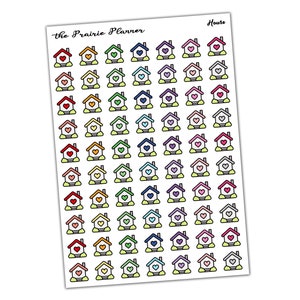 Huis pictogrammen - Planner Stickers