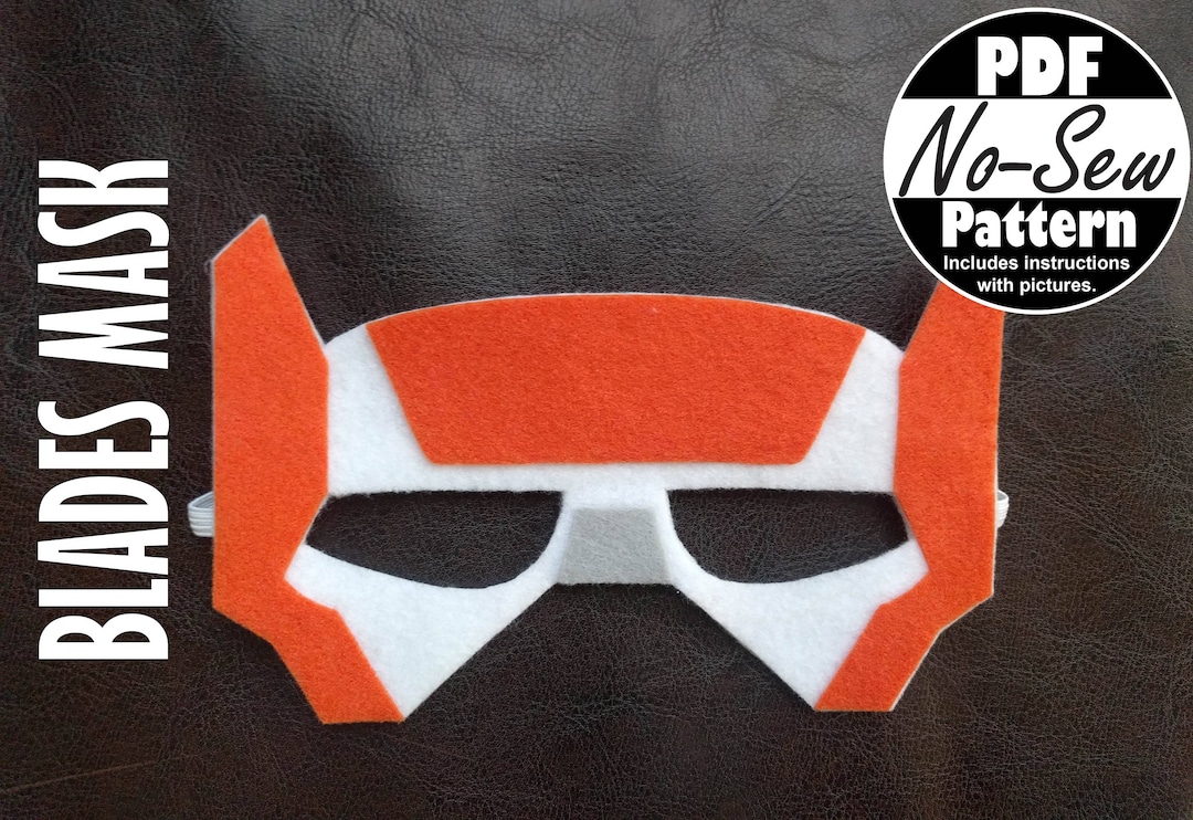 Blades Rescue Bots No-sew Mask Pattern Rescue Bots Party - Etsy