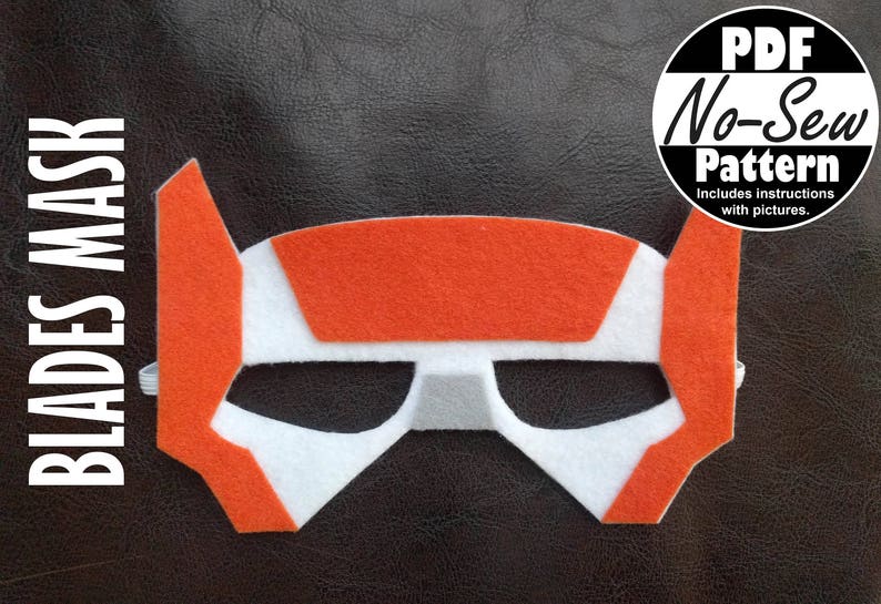 Blades Rescue Bots No-sew Mask Pattern | Rescue Bots Party Favor, Gift for Boys, Rescue Bot ...