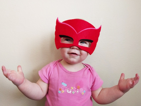 Modello/costume maschera senza cuciture Gufetta, bomboniera per feste PJ  Masks, regalo per bambini, compleanno maschere PJ, maschere in feltro,  forniture per feste PJ Mask -  Italia