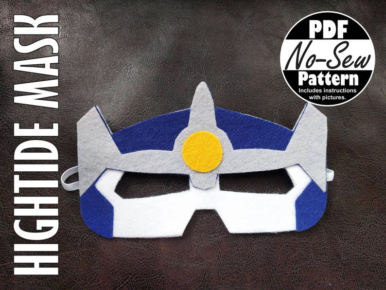 Hightide Rescue Bots No-sew Mask Pattern Rescue Bots Party Favor, Gift ...