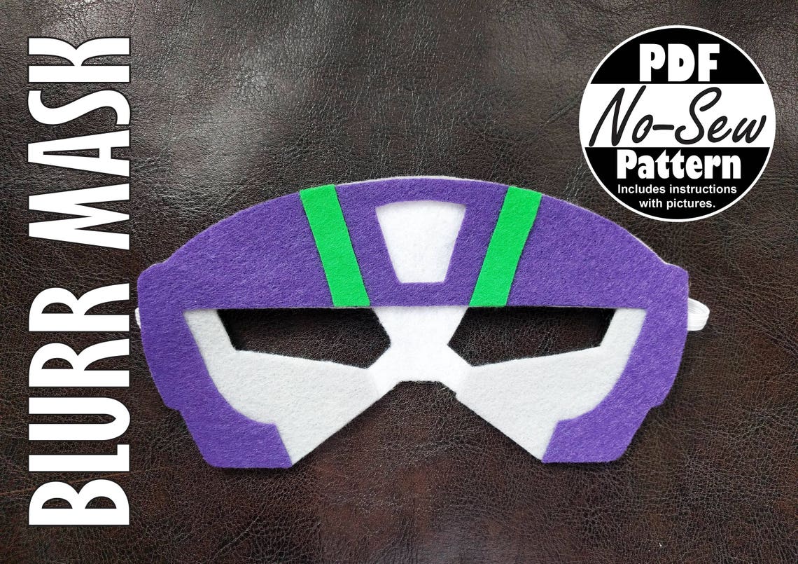 Blurr Rescue Bots No-sew Mask Pattern | Rescue Bots Party Favor, Gift ...