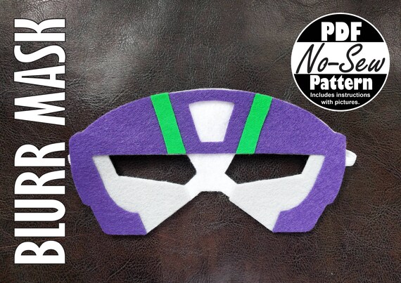 Blurr Rescue Bots No-sew Mask Pattern Rescue Bots Party | Etsy