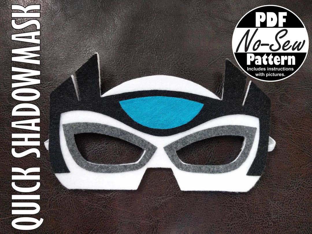 Quick Shadow Rescue Bots No-sew Mask Pattern Rescue Bots - Etsy