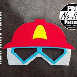 Heatwave Rescue Bots No-Sew Mask Pattern | Rescue Bots Party Favor, Gift for Boys, Rescue Bot Birthday, Transformer Birthday, Costume