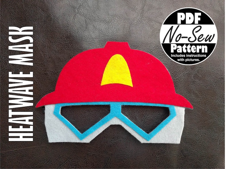 Heatwave Rescue Bots No-sew Mask Pattern | Rescue Bots Party Favor, Gift for Boys, Rescue Bot ...