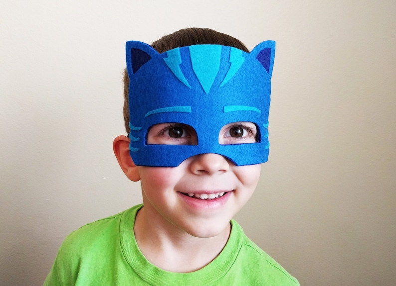 Catboy Nosew Mask Pattern Costume, PJ Masks Party Favor, Gift for Kids