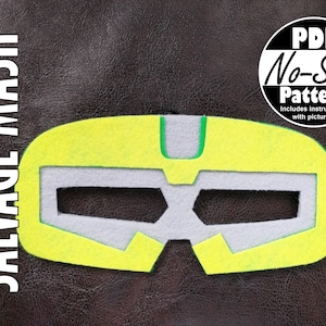 Salvage Rescue Bots No-Sew Mask Pattern | Rescue Bots Party Favor, Gift for Boys, Rescue Bot Birthday, Transformer Birthday, Costume