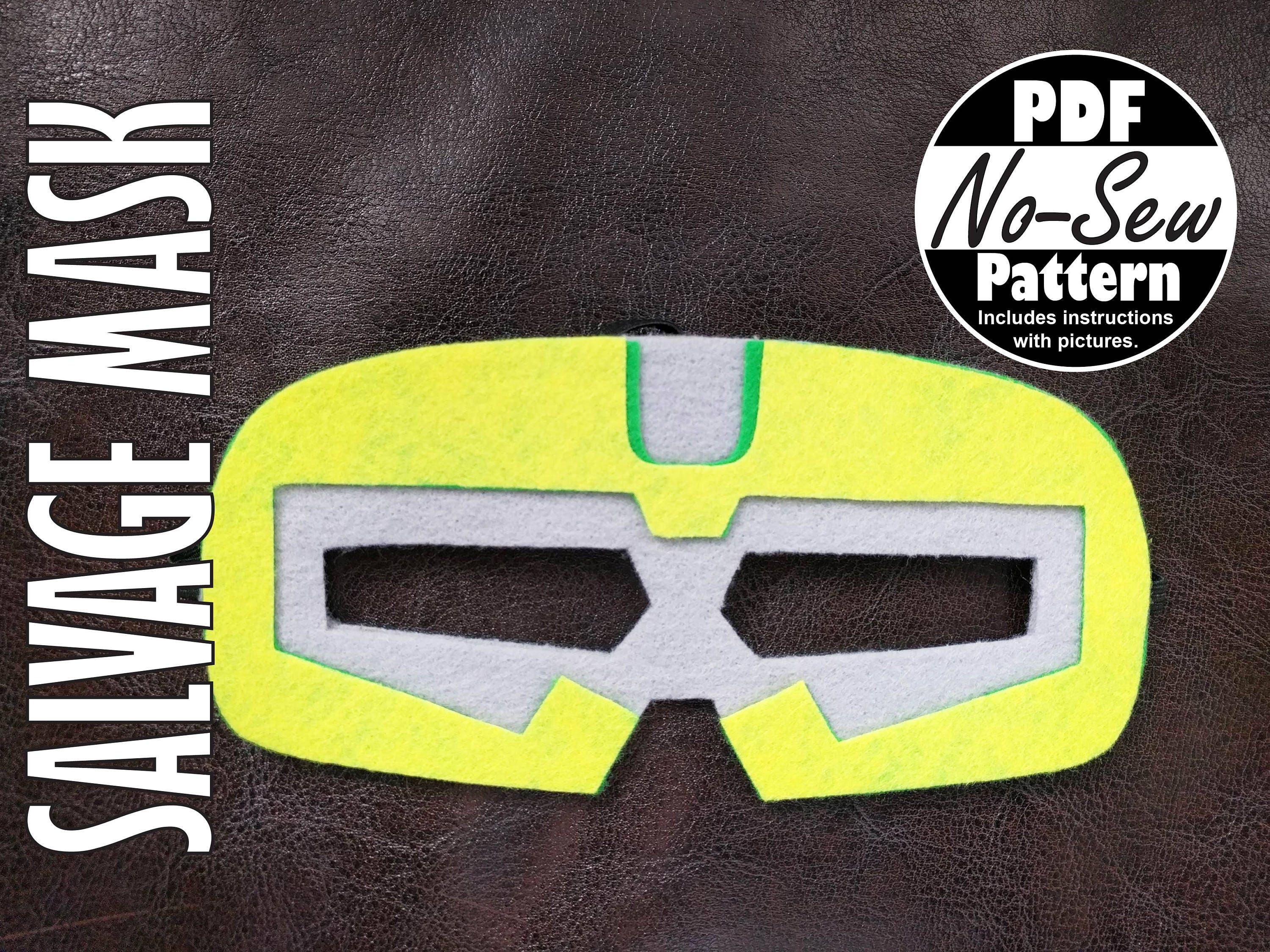 Salvage Rescue Bots No-sew Mask Pattern | Rescue Bots Party Favor, Gift for Boys, Rescue Bot ...
