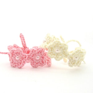 Twin ID Bracelets With Beads 2 pcs / Anklets From Organic Cotton / Choose Color
