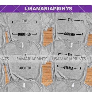 18 Family Templates Bundle - SVG - PNG - JPG -Group Shirts - Instant Digital Download - Family Reunion - Easter - Thanksgiving - Cookout