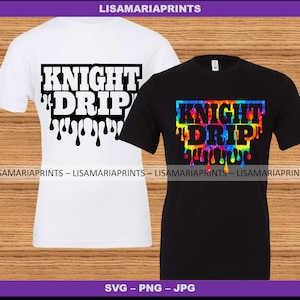 Knight Drip School Mascot - SVG - PNG - JPEG - Instant Digital Download