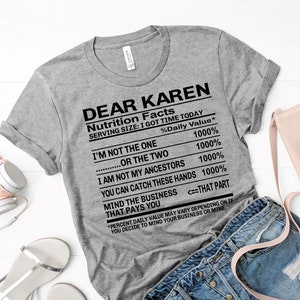 BUNDLE- Dear Karen Nutrition Facts SVG - Dear Karen Nutrition Facts-There Once Was A Lady Named Karen-Karen Definition-Instant Download