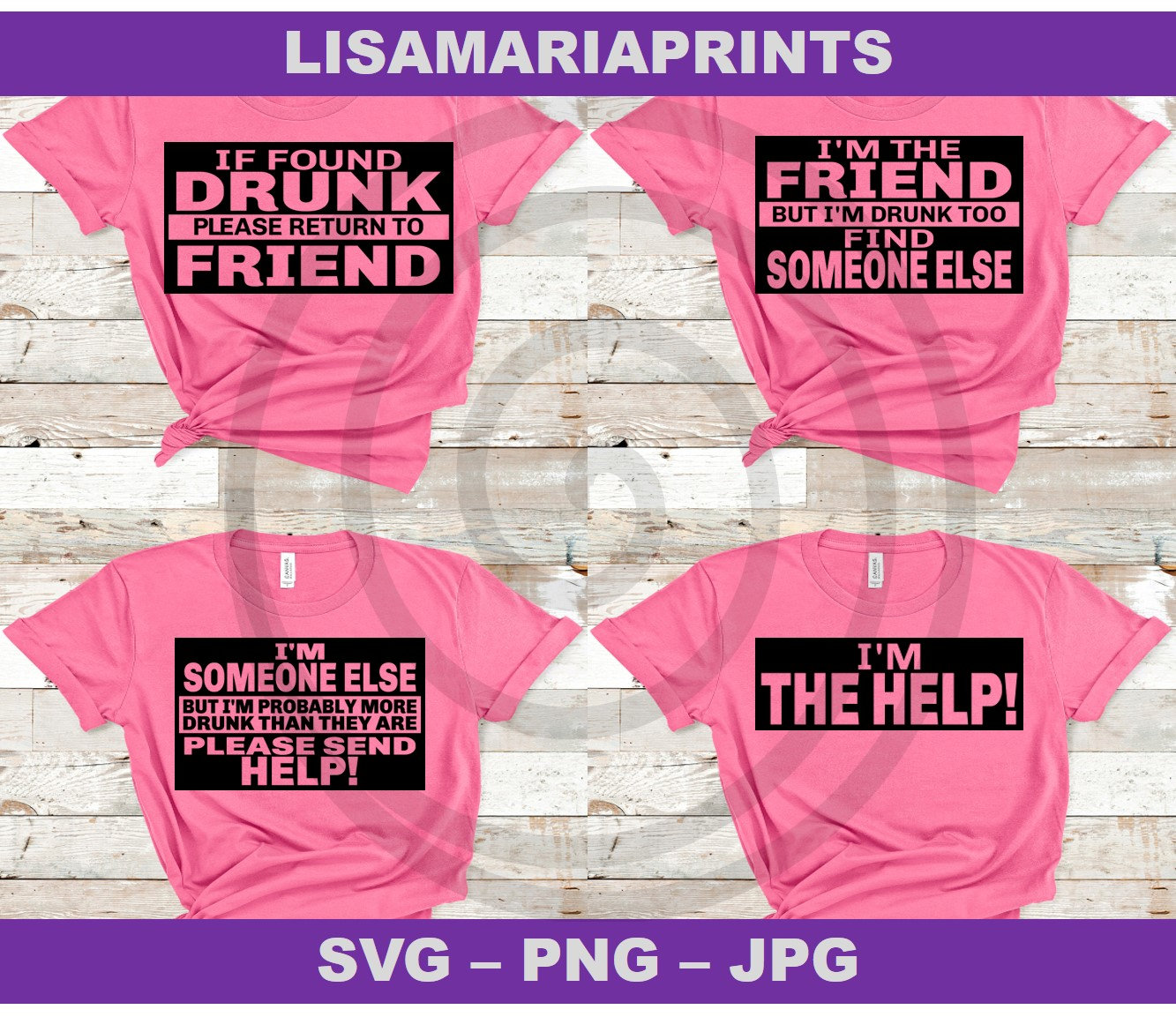 Friend Bundle Sisters SVG JPG Png 