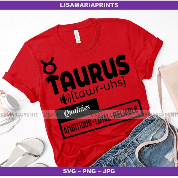 Taurus Birthday Shirt Design Instant Digital Download - Zodiac Svg - Png - Jpg - Dxf - No Physical Product Will Be Sent