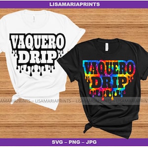 Vaquero Drip School Mascot - SVG - PNG - JPEG - Instant Digital Download