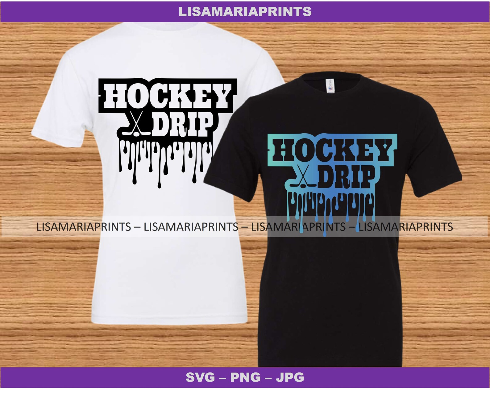 Hockey Drip SVG PNG JPEG Instant Digital Download Etsy