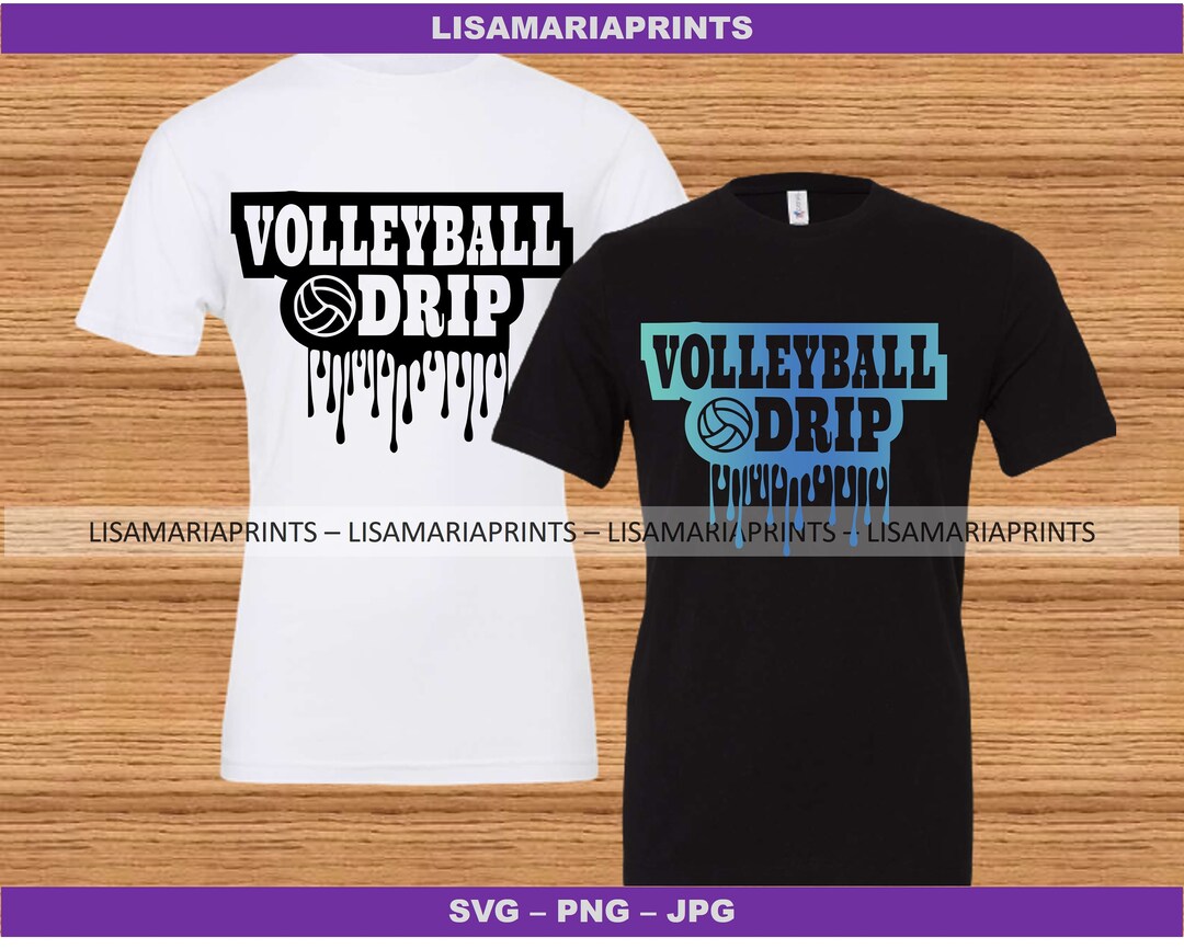 Volleyball Drip SVG PNG JPEG Instant Digital Download Etsy India