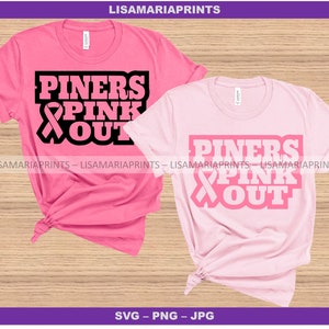Piners Pink Out - Breast Cancer Awareness --  SVG, PNG, JPG Digital Download - No Physical Product Will Be Sent