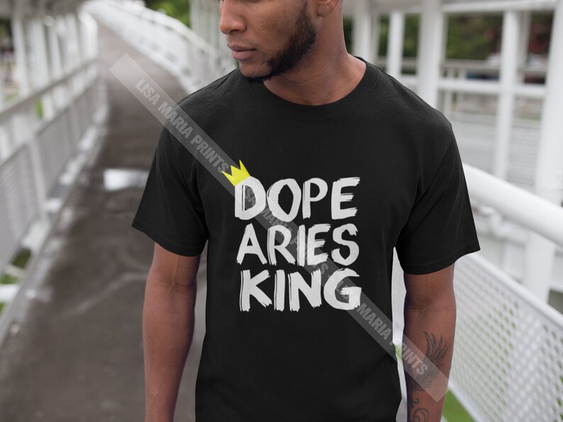 Download Dope Aries King Instant Digital Download Zodiac Birthday SVG | Etsy