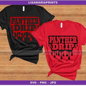 Panther Drip School Mascot - SVG - PNG - JPEG - Instant Digital Download