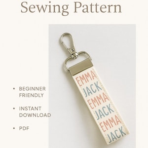 Keychain Wristlet Sewing Pattern