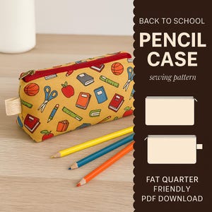 Back-to-School Pencil Case – PDF Sewing Pattern