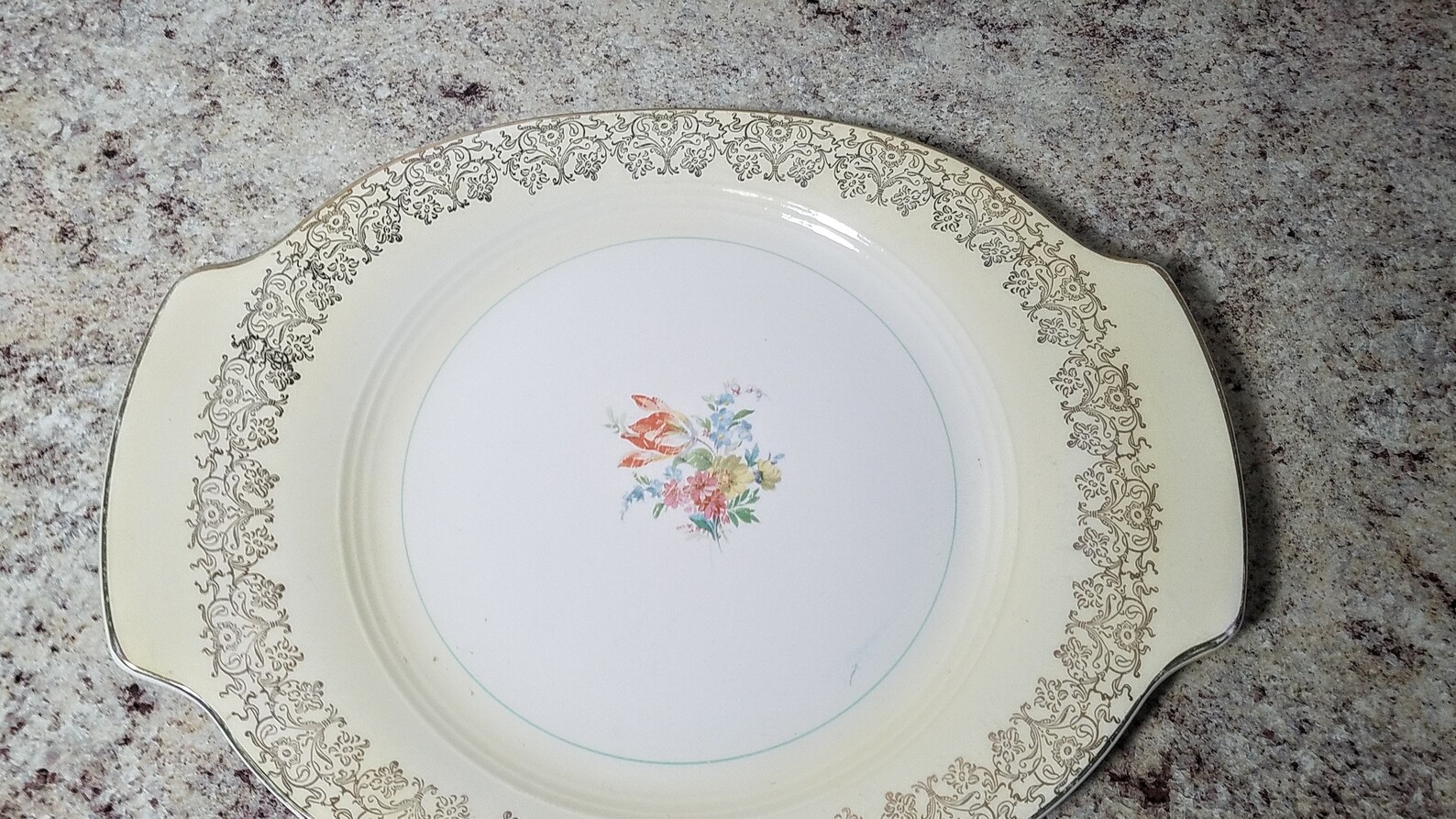 Salem CHINA Co. Large Platter in SOVEREIGN Pattern 23K Gold Etsy