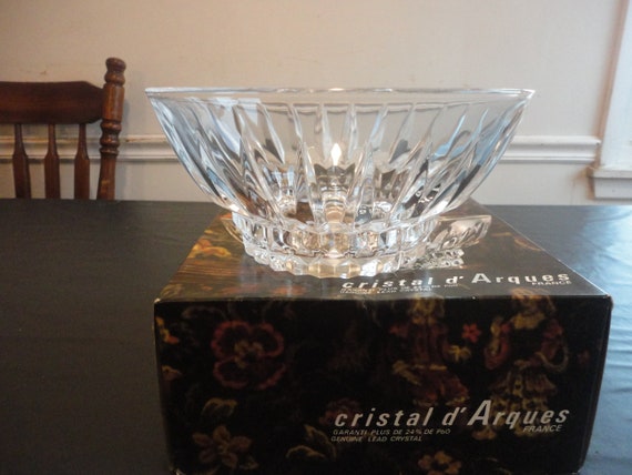 Sale Cristal D Arques France Vilandry Glass Bowl Etsy Sale Cristal D Arques France Vilandry Glass Bowl Etsy